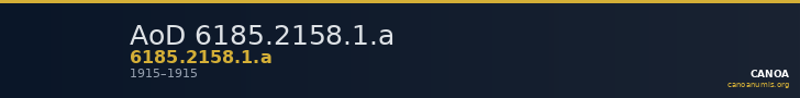 AoD 6185.2158.1.a — CANOA