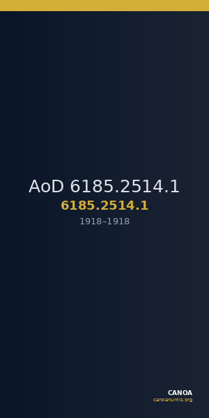 AoD 6185.2514.1 — CANOA