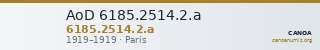 AoD 6185.2514.2.a — CANOA