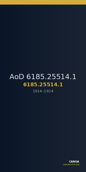 AoD 6185.25514.1 — CANOA