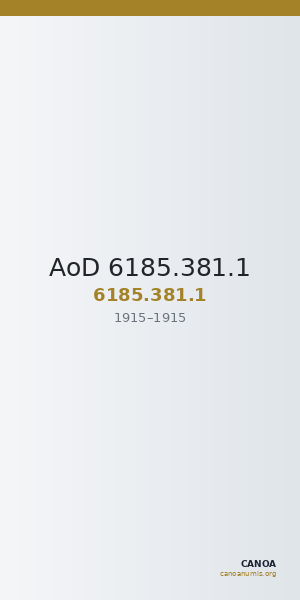 AoD 6185.381.1 — CANOA