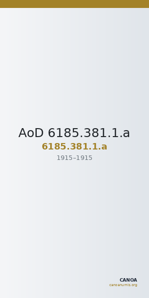 AoD 6185.381.1.a — CANOA