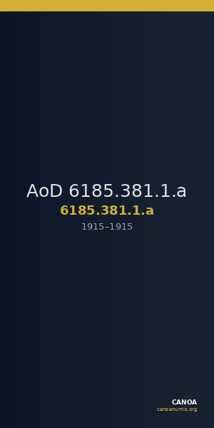 AoD 6185.381.1.a — CANOA
