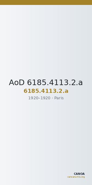 AoD 6185.4113.2.a — CANOA