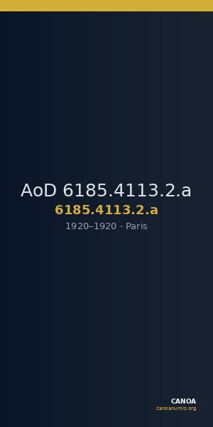AoD 6185.4113.2.a — CANOA