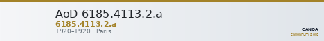 AoD 6185.4113.2.a — CANOA