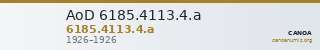 AoD 6185.4113.4.a — CANOA
