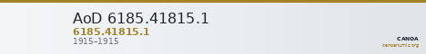 AoD 6185.41815.1 — CANOA