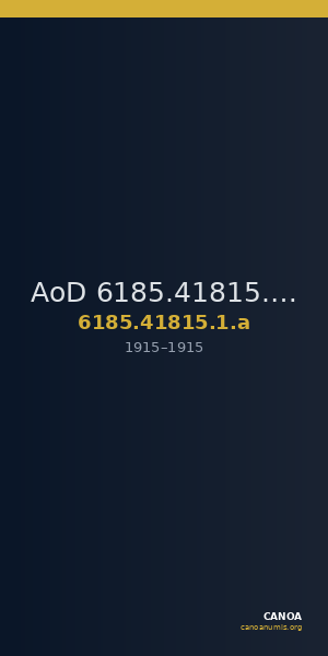 AoD 6185.41815.1.a — CANOA
