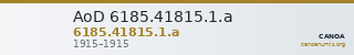 AoD 6185.41815.1.a — CANOA