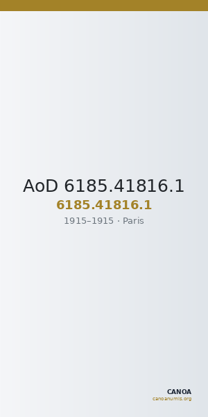 AoD 6185.41816.1 — CANOA