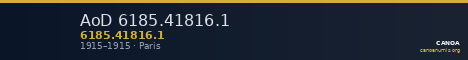 AoD 6185.41816.1 — CANOA