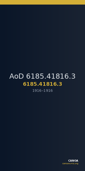AoD 6185.41816.3 — CANOA