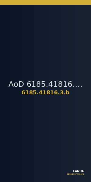 AoD 6185.41816.3.b — CANOA
