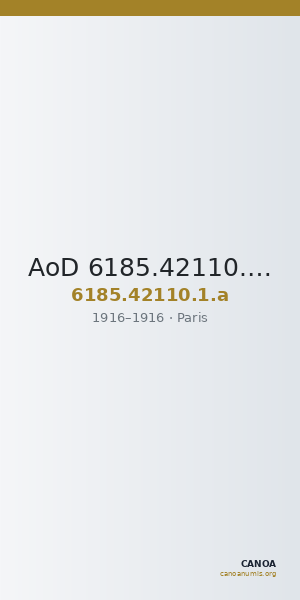 AoD 6185.42110.1.a — CANOA