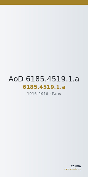 AoD 6185.4519.1.a — CANOA