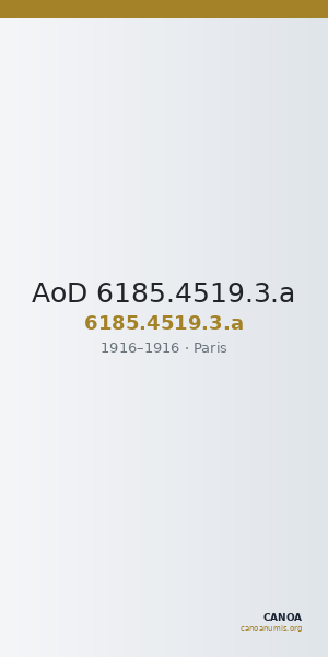 AoD 6185.4519.3.a — CANOA