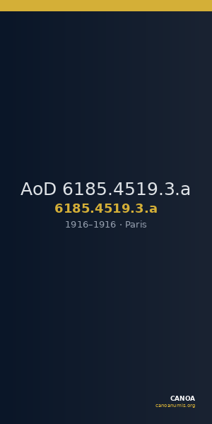 AoD 6185.4519.3.a — CANOA