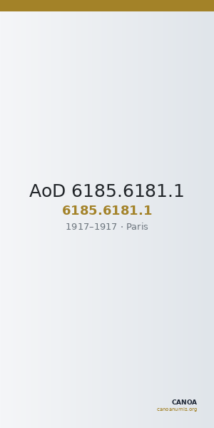 AoD 6185.6181.1 — CANOA