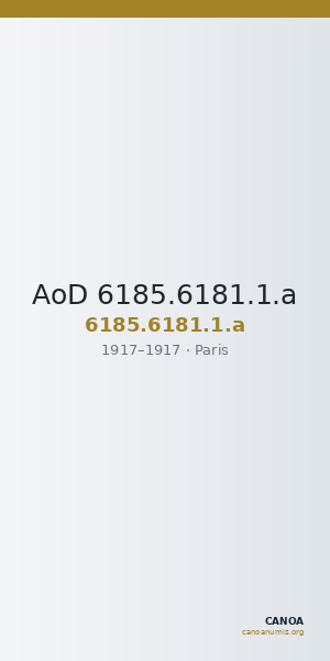 AoD 6185.6181.1.a — CANOA