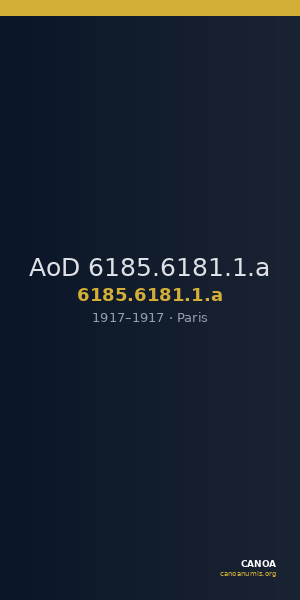 AoD 6185.6181.1.a — CANOA