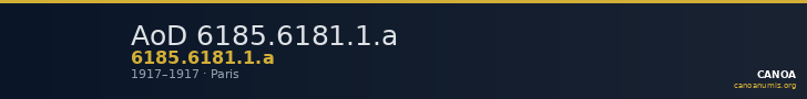 AoD 6185.6181.1.a — CANOA