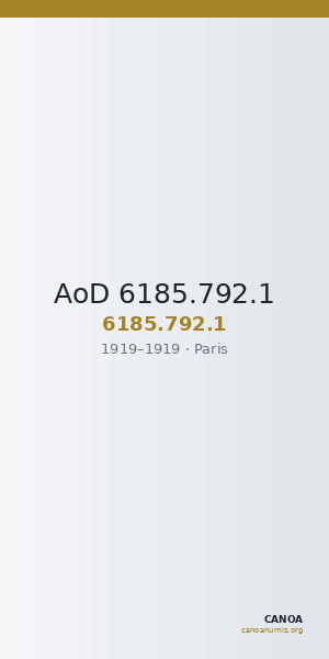 AoD 6185.792.1 — CANOA