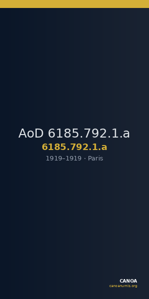 AoD 6185.792.1.a — CANOA