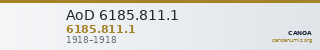 AoD 6185.811.1 — CANOA