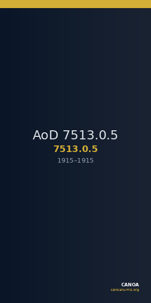 AoD 7513.0.5 — CANOA
