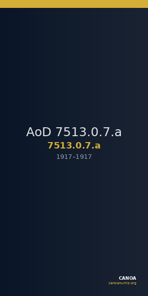 AoD 7513.0.7.a — CANOA