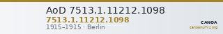 AoD 7513.1.11212.1098 — CANOA