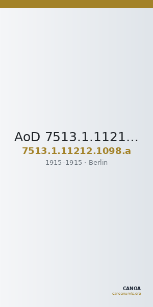 AoD 7513.1.11212.1098.a — CANOA