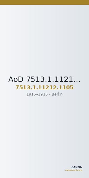 AoD 7513.1.11212.1105 — CANOA