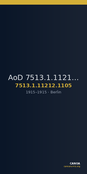 AoD 7513.1.11212.1105 — CANOA