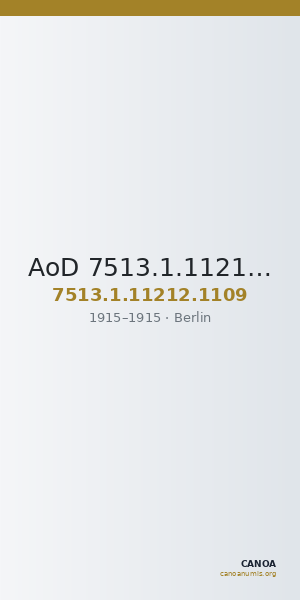 AoD 7513.1.11212.1109 — CANOA