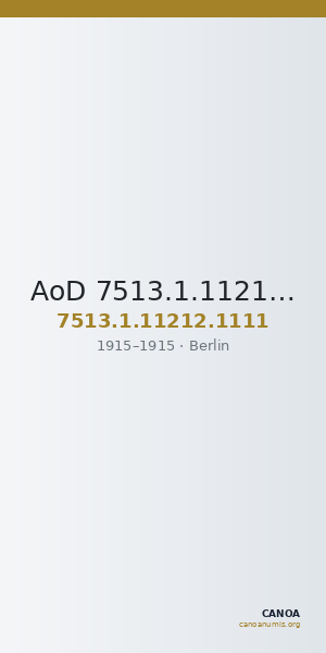 AoD 7513.1.11212.1111 — CANOA
