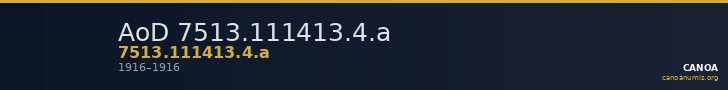 AoD 7513.111413.4.a — CANOA