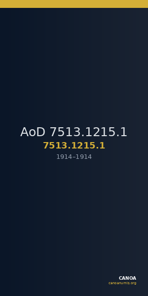 AoD 7513.1215.1 — CANOA