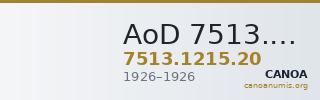 AoD 7513.1215.20 — CANOA