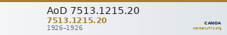 AoD 7513.1215.20 — CANOA