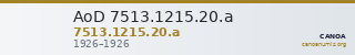 AoD 7513.1215.20.a — CANOA