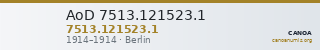 AoD 7513.121523.1 — CANOA