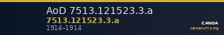 AoD 7513.121523.3.a — CANOA