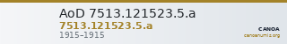 AoD 7513.121523.5.a — CANOA