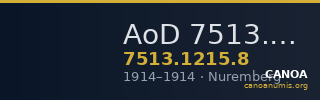 AoD 7513.1215.8 — CANOA