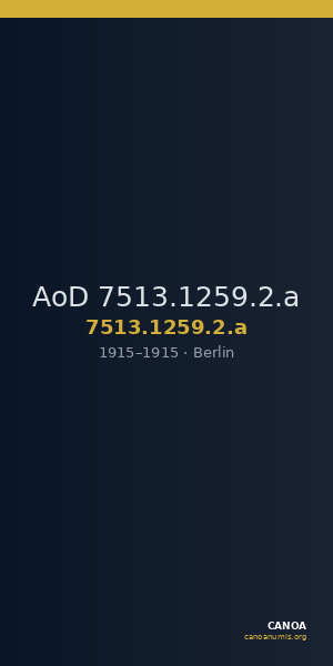 AoD 7513.1259.2.a — CANOA