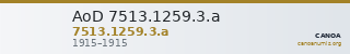 AoD 7513.1259.3.a — CANOA