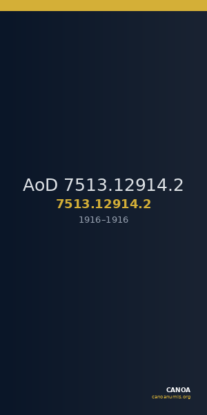 AoD 7513.12914.2 — CANOA
