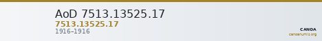 AoD 7513.13525.17 — CANOA